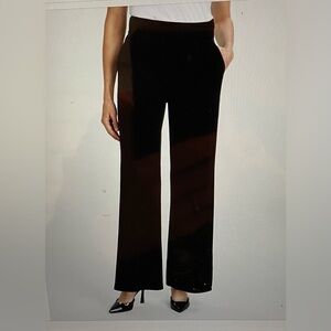 INC Women's Velvet High-Rise Wide-Leg Pant, Large